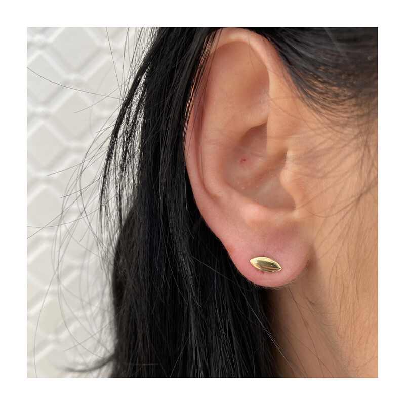 Kolczyki złote gładkie łezki/sztyft  AR X3E13405 próba 375