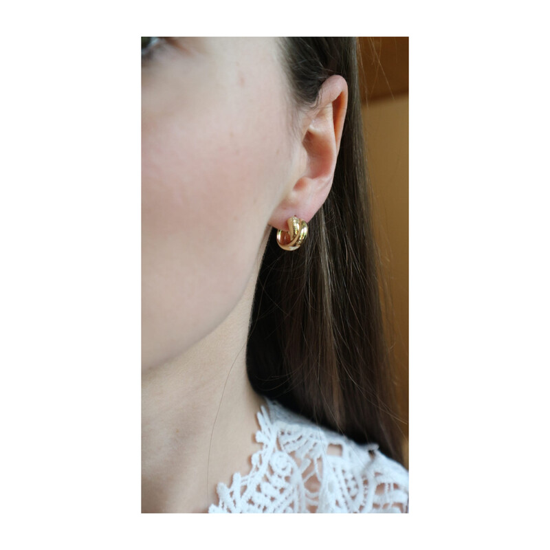 Kolczyki półkółka blask+dis przeplec/szty AR XXHE13530-DC próba 375