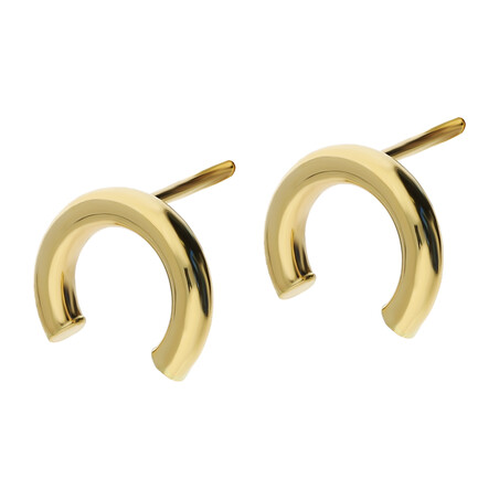 Kolczyki złote półkółko rurka/sztyft AR XXTE13097 próba 585