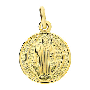Medalik złoty Benedyktyński BC M-1219 próba 585
