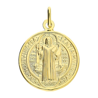 Medalik złoty Benedyktyński BC M-1222 próba 585
