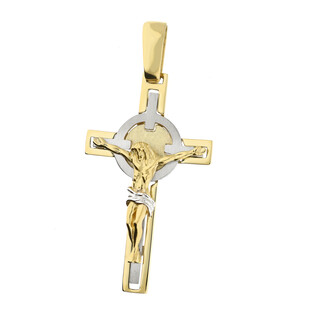 Krzyżyk złoty z wizerunkiem Pana Jezusa SF21 próba 585