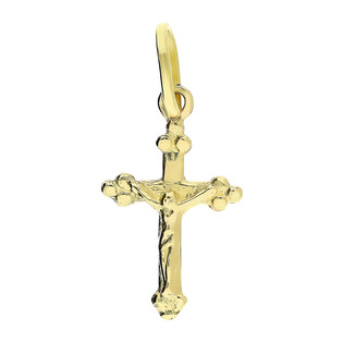 Krzyżyk złoty z wizerunkiem Pana Jezusa SF22 próba 585