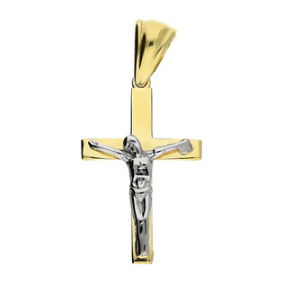 Krzyżyk złoty z wizerunkiem Pana Jezusa MZ T23-P-166-YW próba 375