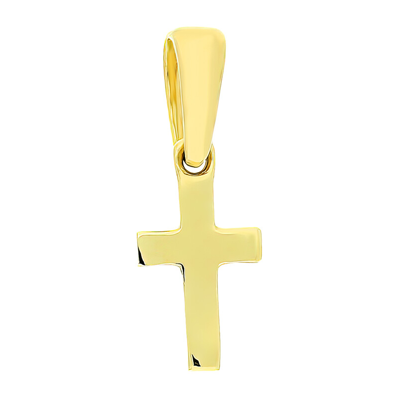 Krzyżyk złoty gładki z kwadratowymi ramionami MZ T23-P-341 próba 585