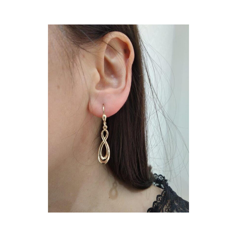 Kolczyki złote ósemki wypukłe/big.zam. AR XNCWSE6366 próba 375