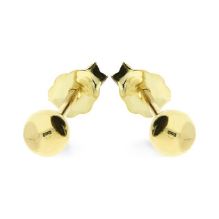 Kolczyki złote kulki 4mm/sztyft MZ T6-E2-4mm- Ball Stud próba 375