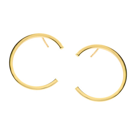 Kolczyki złote półkółko ramka/sztyft AR VXXTE11776 próba 375