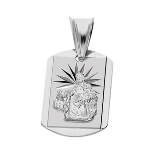 Medalik srebrny Szkaplerz prostokąt zaokrąglony, próba 925