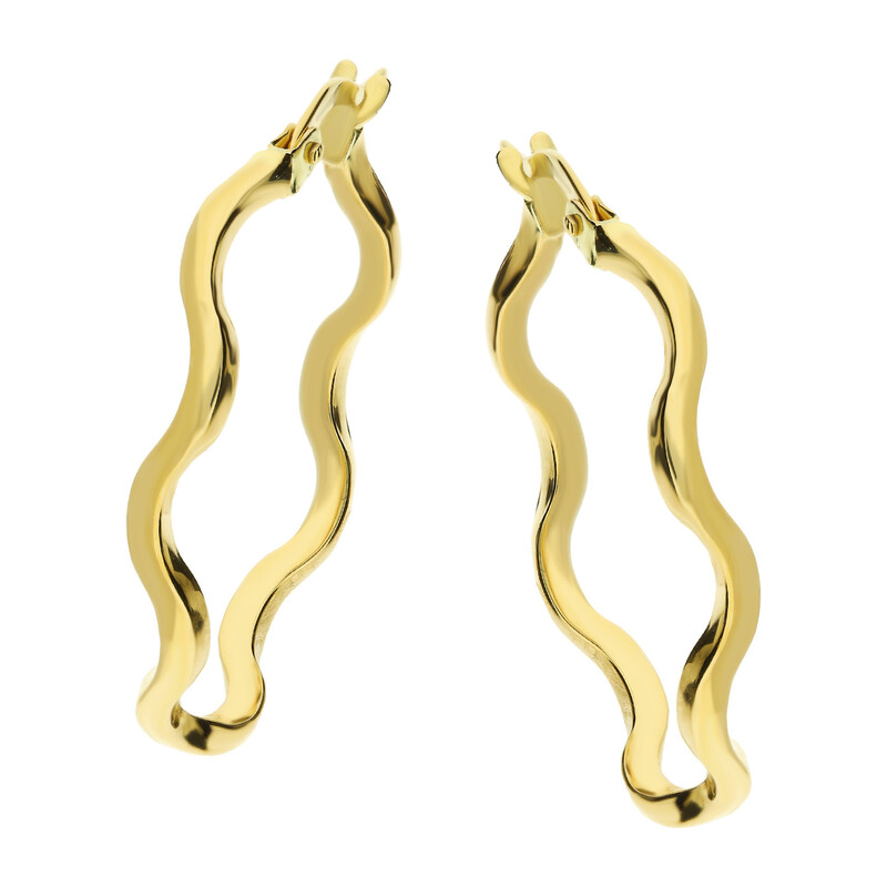 Kolczyki złote grawerowane ósemki/ang.zap. AR X3DCTE12457 próba 375