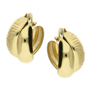 Kolczyki złote kółka 10 mm z plecionką/ang.zap. AR XXHE13532-DC próba 585