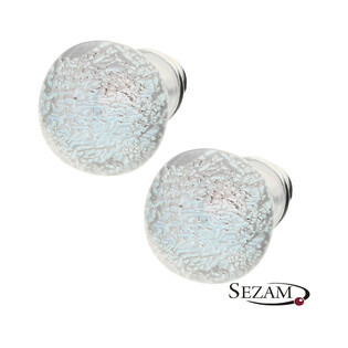Kolczyki z srebrno-różowym szkłem murano/sztyft KQ SZT397 próba 925