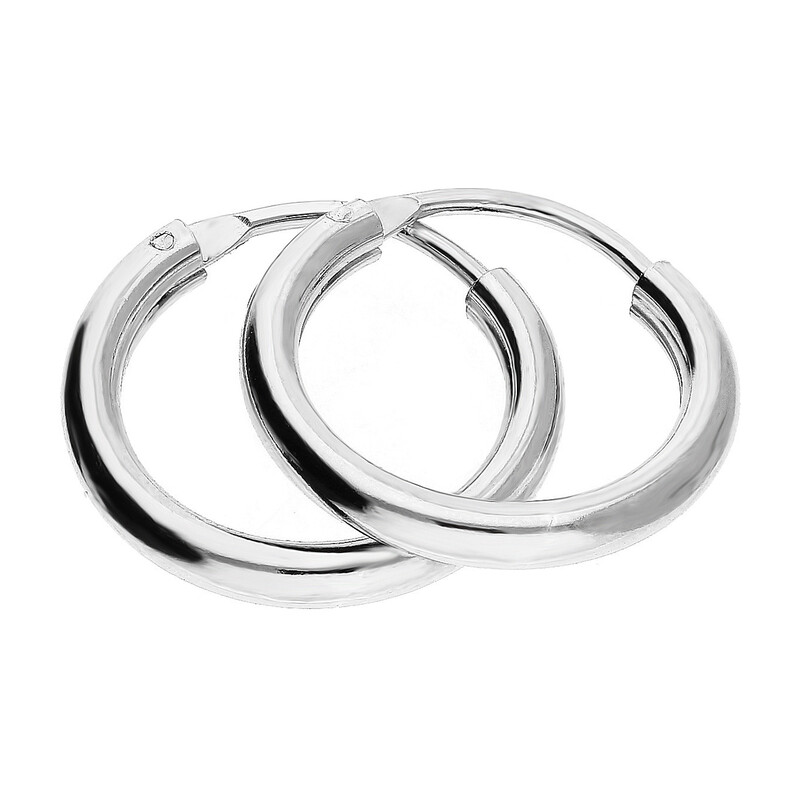 Kolczyki srebrne kółka szarniry 25 mm AT KSZ-15mm-2,0 ROD próba 925