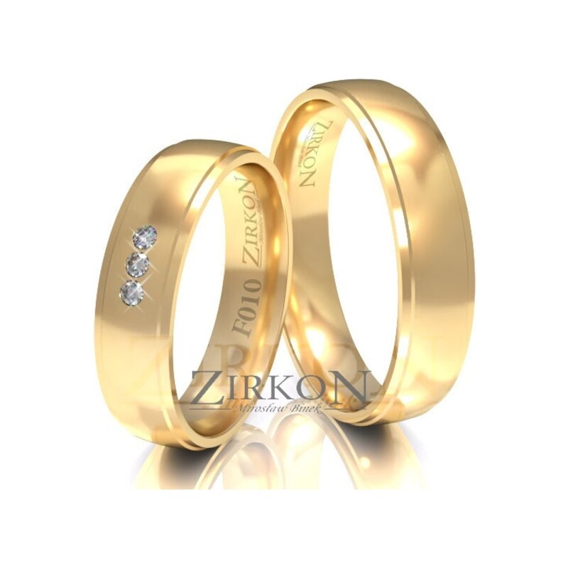 Obrączki ślubne z diamentami nr ZI F-010
