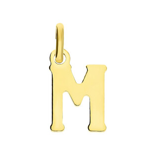 Literka pozłacana M do zawieszenia DA-Litera 1,5cm-M Gold próba 925