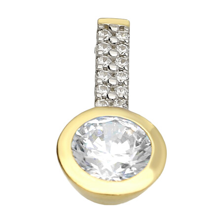 Zawieszka złota z cyrkoniami nr OS 96-5221-PE Au 585