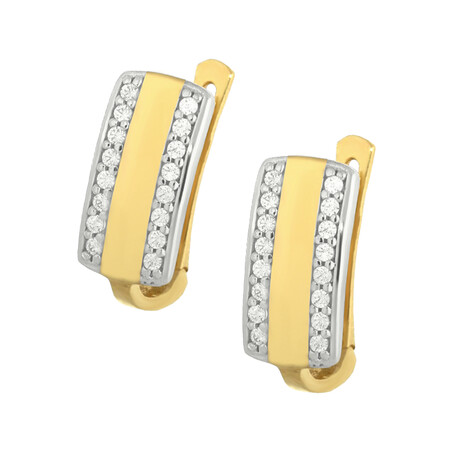 Kolczyki blaszki cyr.2r środek blask-ang. OS 96-9194 próba 585 Sezam - 1