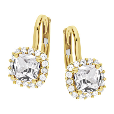 Kolczyki markiza kwadrat  OS 96-3074 ZIR próba 585