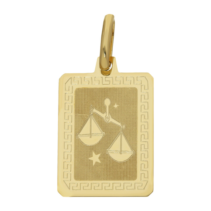 Zodiak złoty Waga numer OS 204-ZO62-BIL