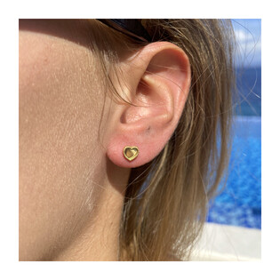 Kolczyki serce mat+blask/sztyft AR X3E12996 próba 585