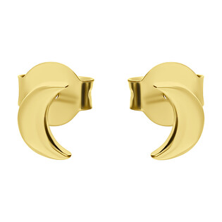 Kolczyki pozłacane półksiężyc blask/sztyft JA949-1 GOLD próba 925