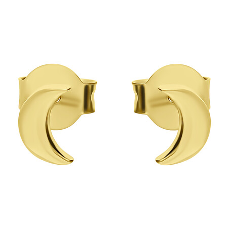 Kolczyki pozłacane półksiężyc blask/sztyft JA949-1 GOLD próba 925