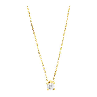 Naszyjnik złoty z pojedynczą cyrkonią 3,5 mm/rolo MZ T23-PN-2001-CZ-3,50mm próba 585