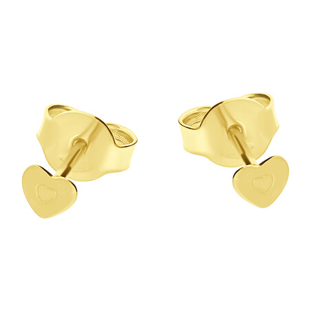 Kolczyki złote serce w sercu/sztyft OS 129-L608-FR próba 585
