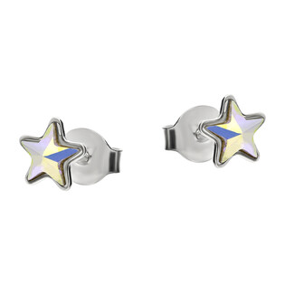 Kolczyki srebrne SPARK z kryształem Swarovski Astral CQ K28165AB próba 925
