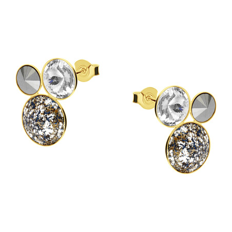 Kolczyki pozłacane SPARK z kryształami Swarovski CQ KG11223BPC próba 925