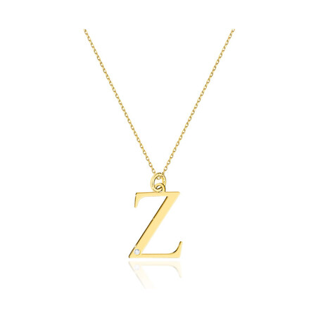 Literka złota Z z diamentem BE C-69 Z próba 585