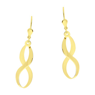 Kolczyki złote blaszki ósemki/big.zam. MZ T42-E-LZ-7-BR próba 585