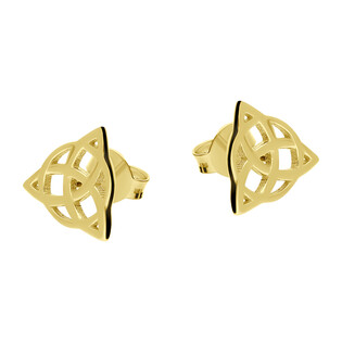 Kolczyki złote trzy łezki w kółku/sztyft MZ T45-E-FK-1237 próba 375