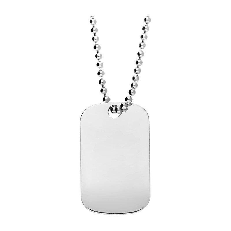 Naszyjnik srebrny nieśmiertelnik/bead PW NEW 7 próba 925