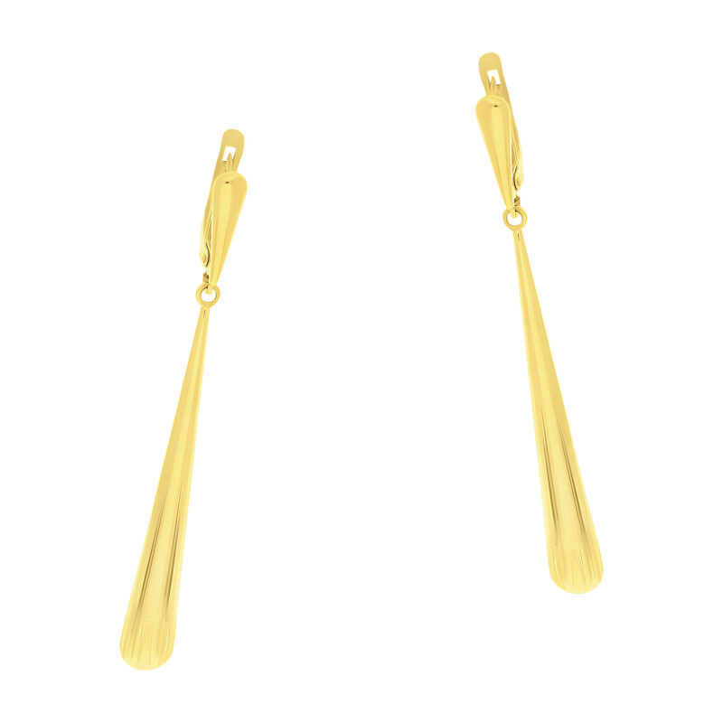 Kolczyki złote maczugi/ang.zap. S3 ZFE-309 próba 585