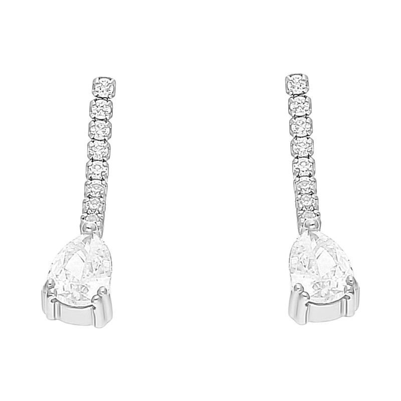 Kolczyki kropla z cyrkoniami HS1441 próba 925