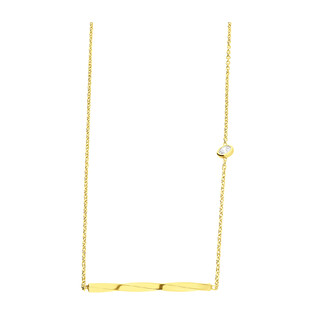 Naszyjnik pałka-świderek+cyr gł.pr/anker PW NEW 240 GOLD próba 925