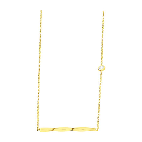 Naszyjnik pałka-świderek+cyr gł.pr/anker PW NEW 240 GOLD próba 925