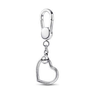 Mały uchwyt w kształcie serca do charmsów do torebki Pandora Moments PE 392238C00 próba 925
