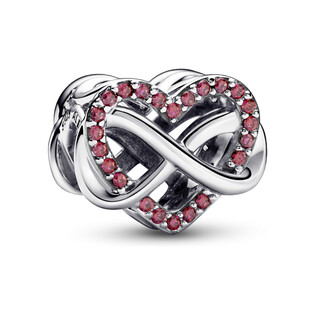 Charms Rodzina jest najważniejsza z czerwonym sercem Pandora PE 792246C01 próba 925