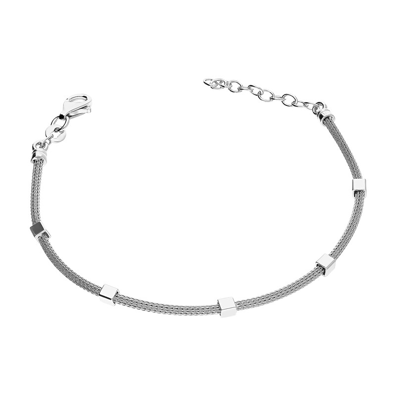 Bransoleta srebrna calca i kostki PW NEW 188 ROD próba 925