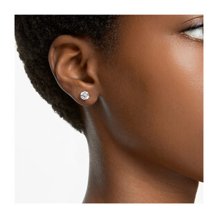Kolczyki zapinane na sztyft Constella Szlif okrągły, Białe Swarovski S1 5642595