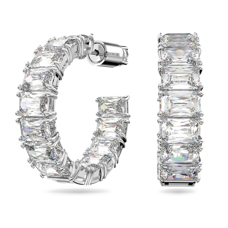 Kolczyki MILLENIA:PE HOOP CLEAR WHITE/RHS S1 5612673