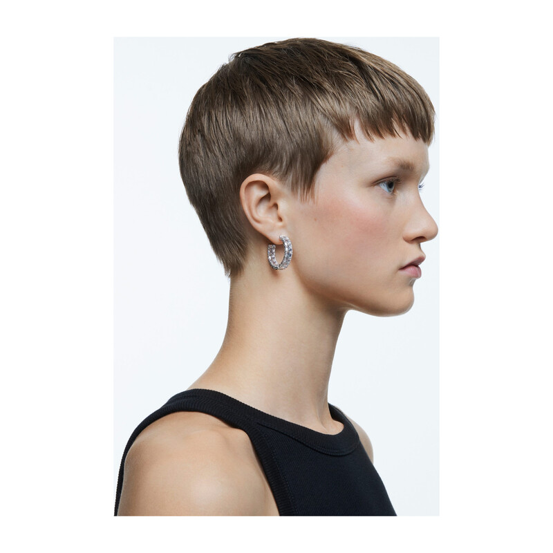Kolczyki MILLENIA:PE HOOP CLEAR WHITE/RHS S1 5612673