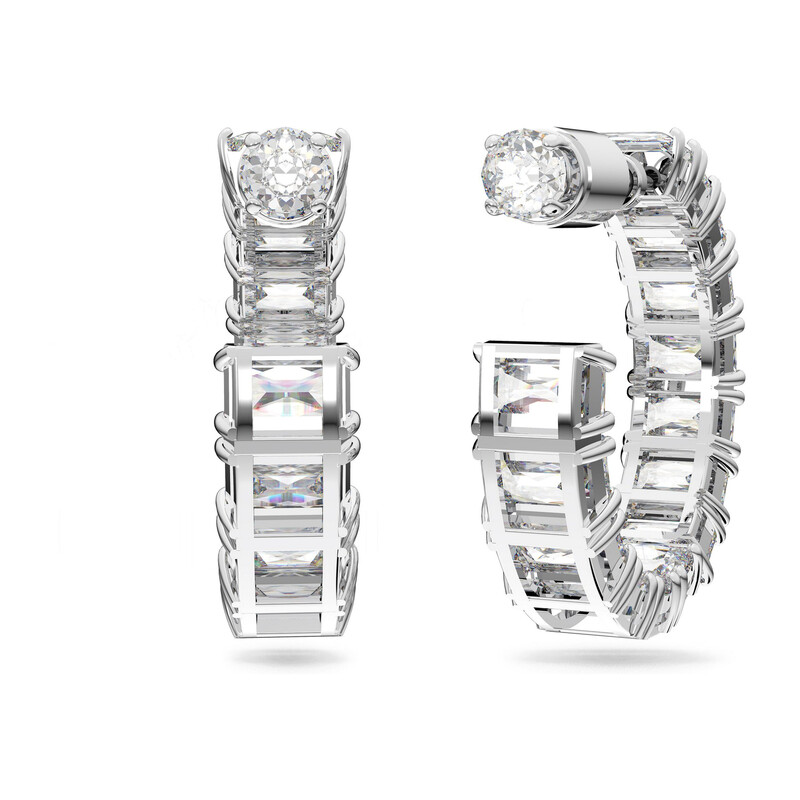 Kolczyki MILLENIA:PE HOOP CLEAR WHITE/RHS S1 5612673