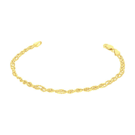 Bransoleta pozłacana bead  BC 1585-100 DNA GOLD próba 925