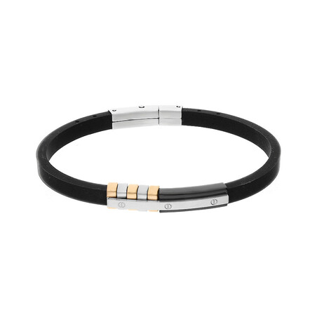 Bransoleta męska blaszka i krążki Steelman BR1794