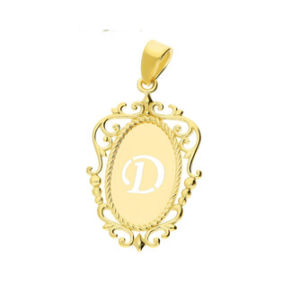 Literka złota D do zawieszenia AR LK-XXP11506-D medalion próba 375
