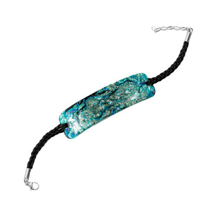 Bransoleta srebrna BURANO ze szkłem murano KQ BT192 pink próba 925