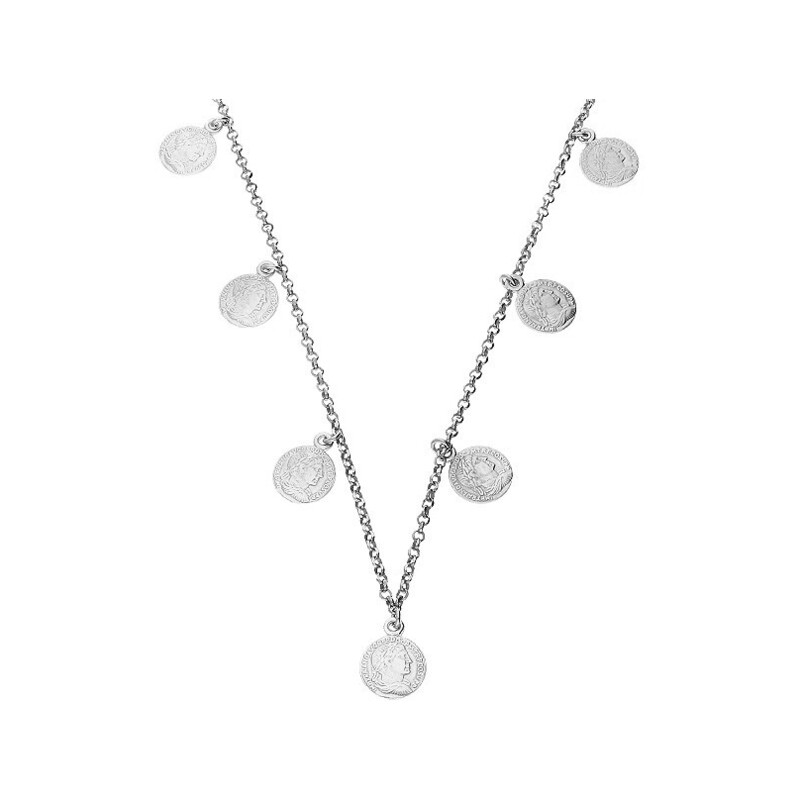 Naszyjnik monety wiszące x7/rolo PW101 ROD próba 925